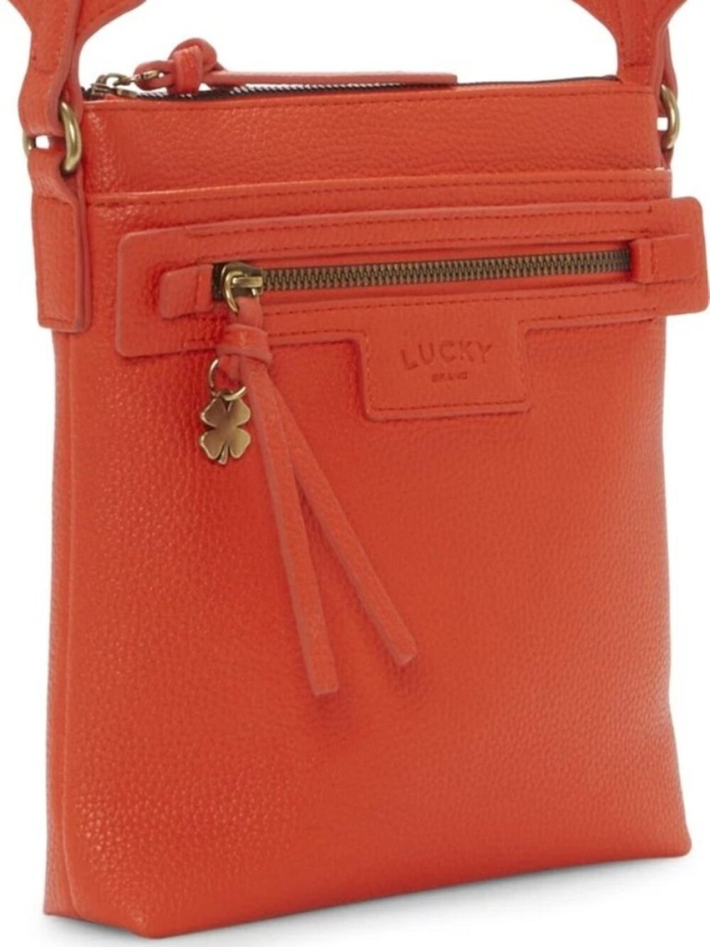 🆕Lucky Brand Lani Medium Crossbody Bag Logo Adjustable Strap NWT